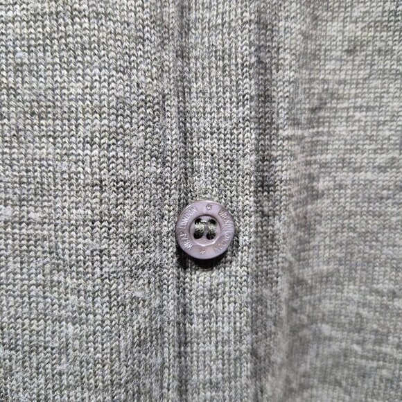 Wrap London Sweater Womens 10 Green Merino Wool Knit Cardigan Floral Lace Trim - Picture 9 of 10